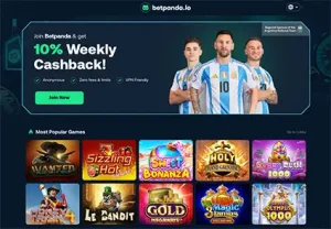 BetPanda with cashback and Messi featured