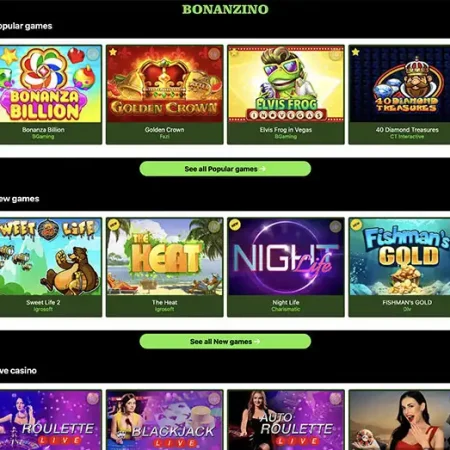 Bonanzina Casino: A Bonanza of Bitcoin, Bonuses, and More