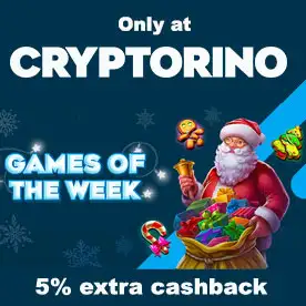 5% Extra Cashback For Cryptorino's Games of the Week