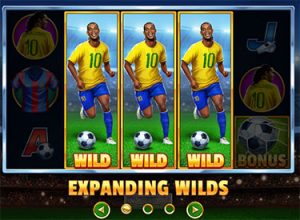 Expanding Wilds in Ronaldinho Spins