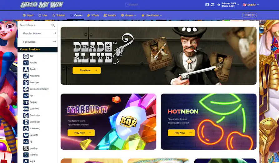 Landscape screenshot image #1 for Hello My Win Casino