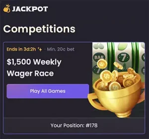 Jackpot Bet Casino Weekly Wager Race