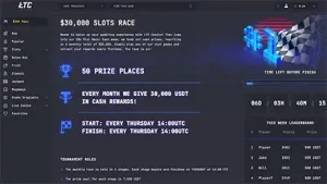 LTC Casino tournament with 30k USDT in prizes