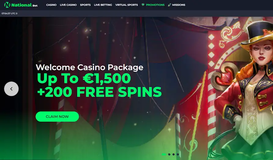 Landscape screenshot image #1 for National Bet Casino