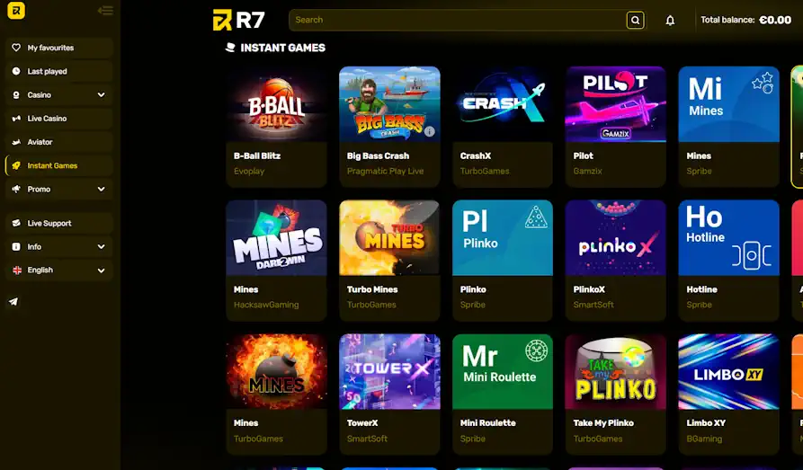 Landscape screenshot image #1 for R7 Casino