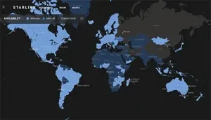 Starlink map coverage: 2024-25