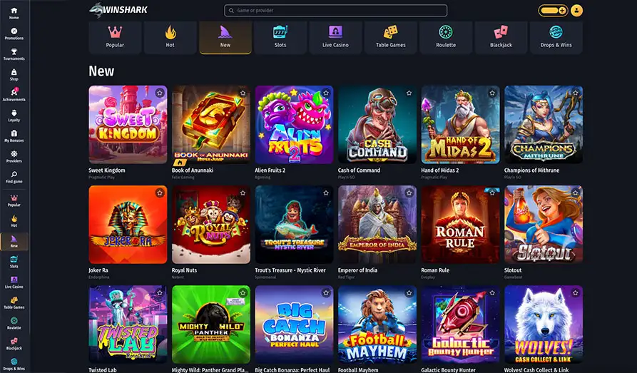 Landscape screenshot image #1 for Win Shark Casino