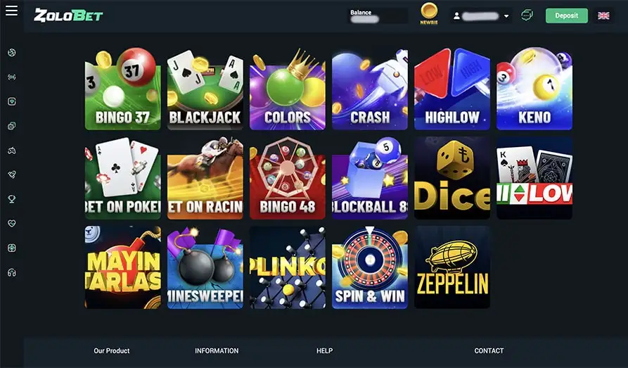 Landscape screenshot image #1 for Zolobet Casino