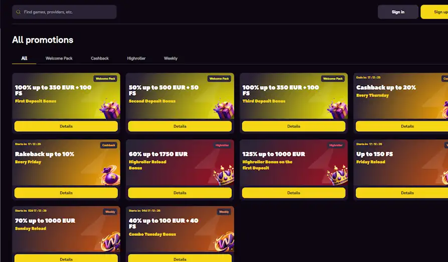 Landscape screenshot image #1 for Zoome Casino